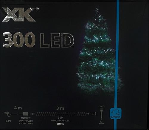 LUCI DI NATALE 300 LED BIANCO FREDDO