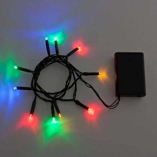 LUCI DI NATALE A BATTERIA 10 LED MULTICOLOR