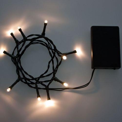 LUCI DI NATALE A BATERIA 10 LED BIANCO CALDO