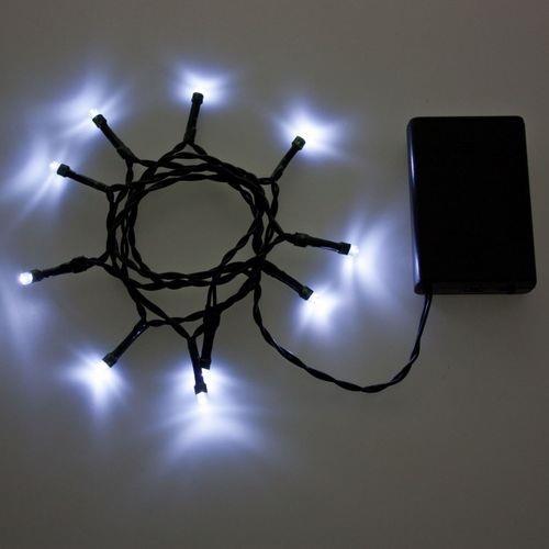 LUCI DI NATALE A BATTERIA 10 LED BIANCO FREDDO