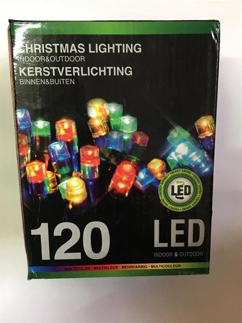 LUCI DI NATALE 120 LED MULTICOLOR LUCE FISSA