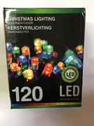 LUCI DI NATALE 120 LED MULTICOLOR LUCE FISSA