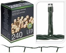 LUCI DI NATALE 240 LED BIANCO CALDO LUCE FISSA