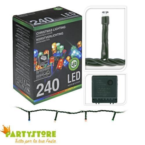 LUCI DI NATALE 240 LED MULTICOLOR