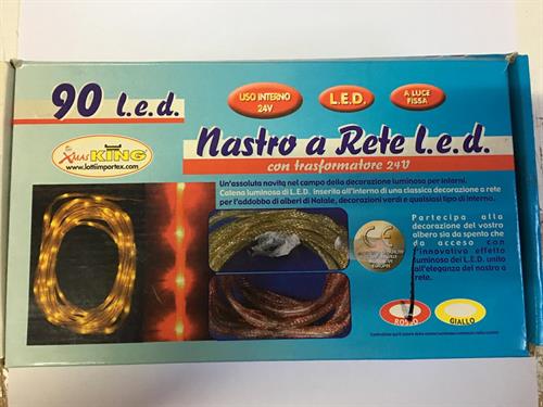 NASTRO RETE  LED 90 ROSSO INT